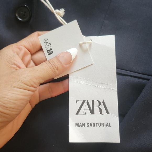 ZARA 100% WOOL SUIT JACKET size 36 - Picture 6 of 7